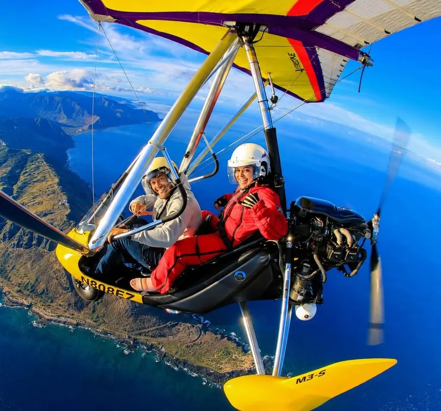 GoSky Hawaii powered hang gliding, Oahu